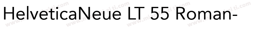 HelveticaNeue LT 55 Roman字体转换